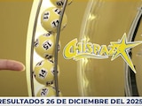 Resultados del Chispazo de hoy 26 de diciembre del 2025.