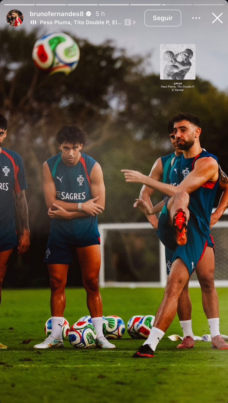 Bruno Fernando pateando un balón en el entrenamiento.