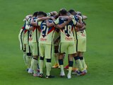 Jugadores del América previo a su partido contra Pachuca en la ida de cuartos de final del Guard1anes 2021 el pasado 13 de mayo.