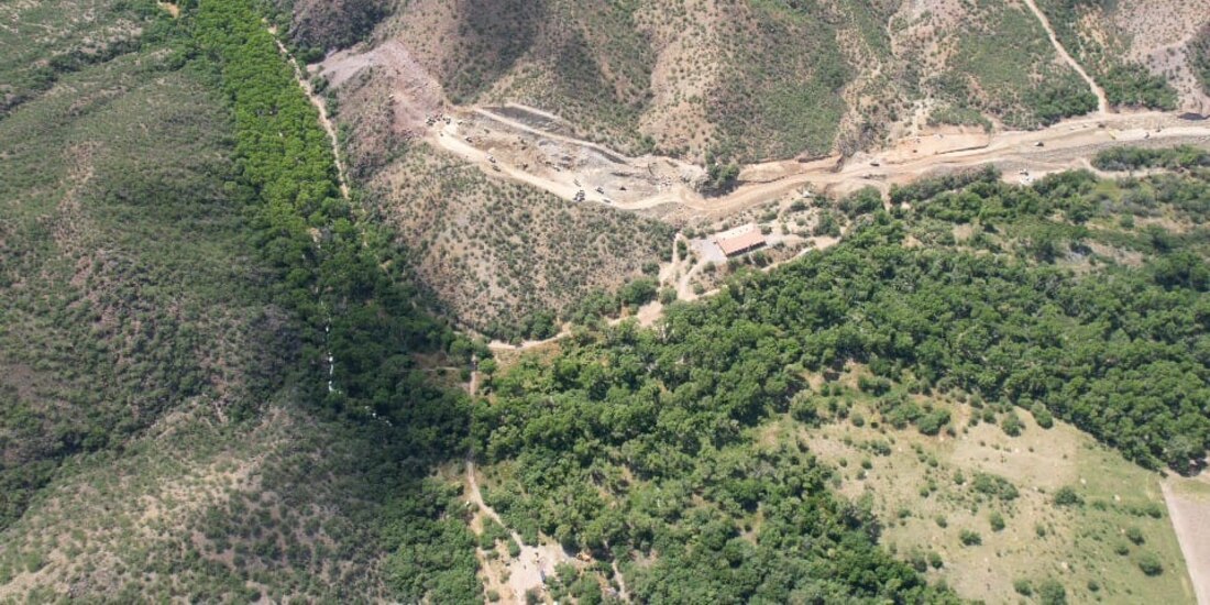 Imágenes de las zonas en las que se llevan a cabo las obras para la construcción del Tren Ímuris, en Sonora.