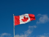Bandera de Canadá, en una fotografía ilustrativa.