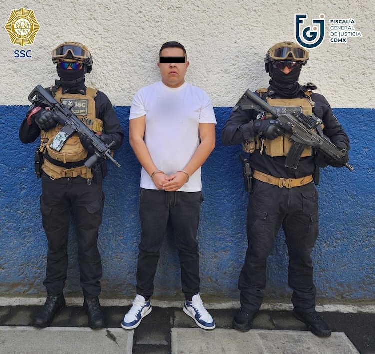 José Eduardo "N", detenido por su presunta relación con el asesinato de Micky Hair.