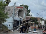 Vivienda de Thalía dañada tras la explosión ocurrida en 2023.