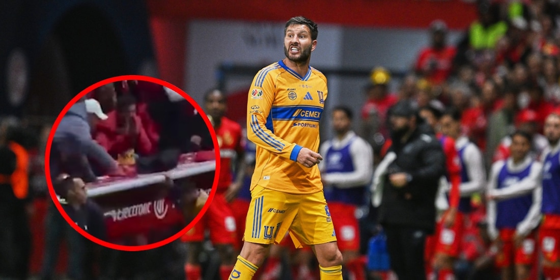 André-Pierre Gignac es golpeado por aficionado del Toluca