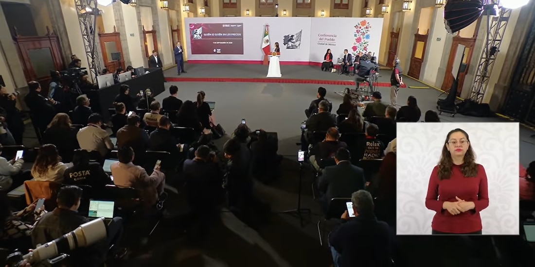 El titula de Profeco este lunes n Palacio Nacional.