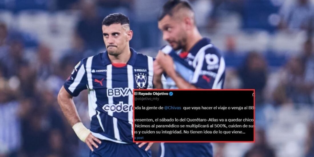 Germán Berterame y Jesús Corona en un partido con el Monterrey.