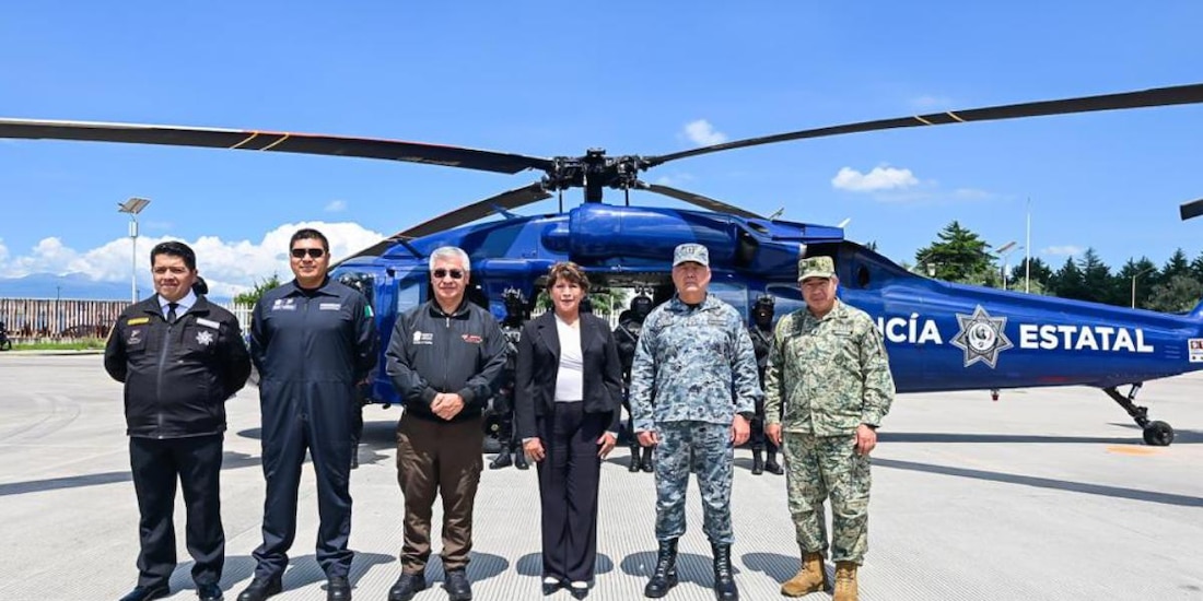 Edomex refuerza seguridad con IA, C5 modernizado y helicóptero Black Hawk.