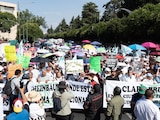 Marcha del IMSS en CDMX