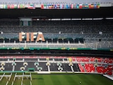 Así luce el Estadio Azteca antes de la inauguración.