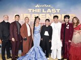 El elenco de "Avatar, la leyenda de Aang", durante su presentación