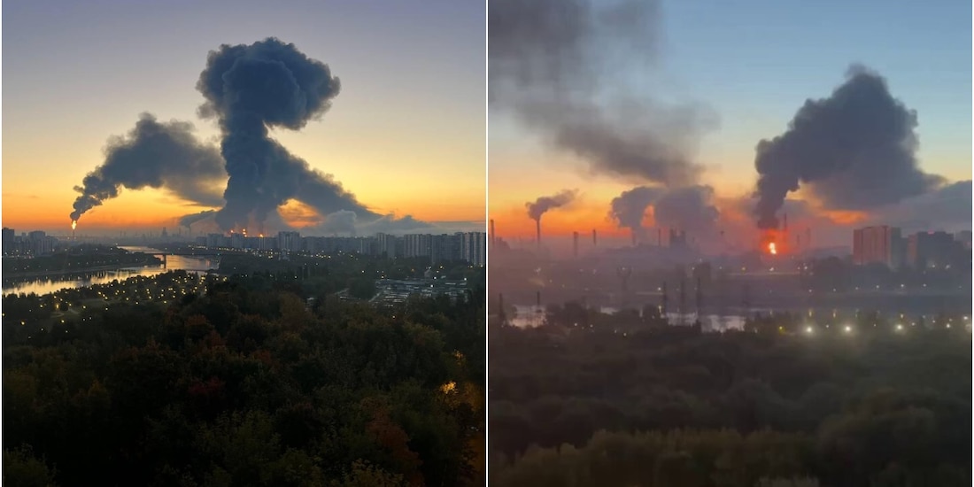 Ucrania lanza ataque con drones contra refinería de Moscú, Rusia, el 19 de septiembre de 2026.