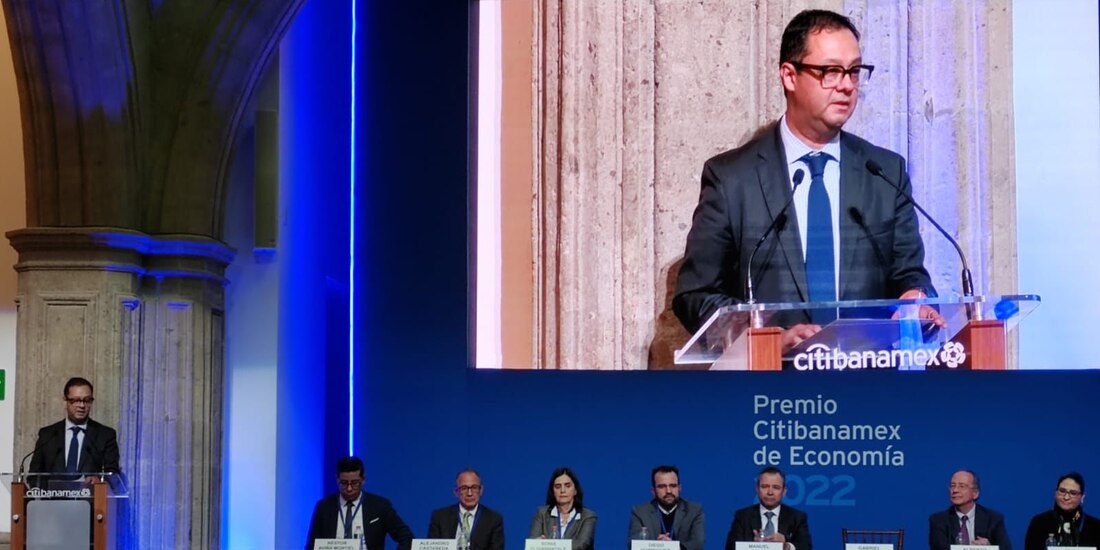 Gabriel Yorio, ayer, en la entrega del premio Citibanamex.