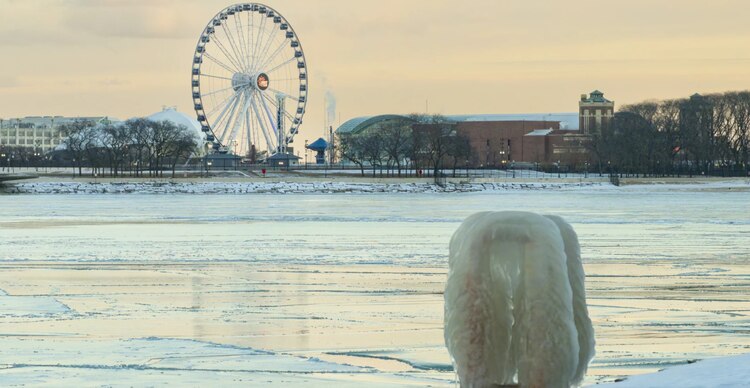 Lago Michigan congelado