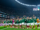 Selección mexicana en el partido de México vs Ecuador