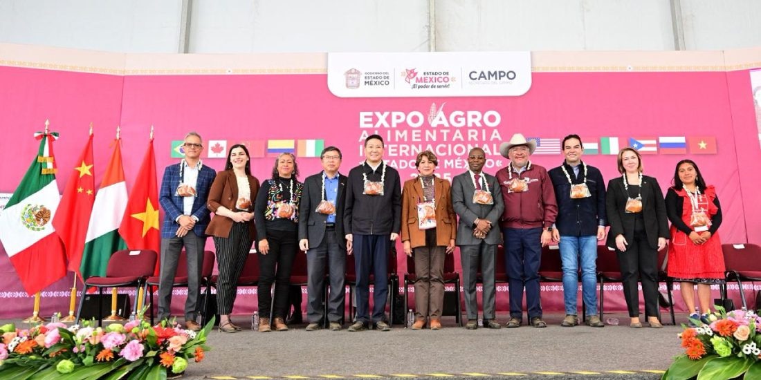 Delfina Gómez inaugura la Segunda Expo Agro Alimentaria Internacional Estado de México 2025.