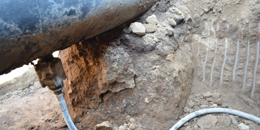 Imagen de una toma clandestina