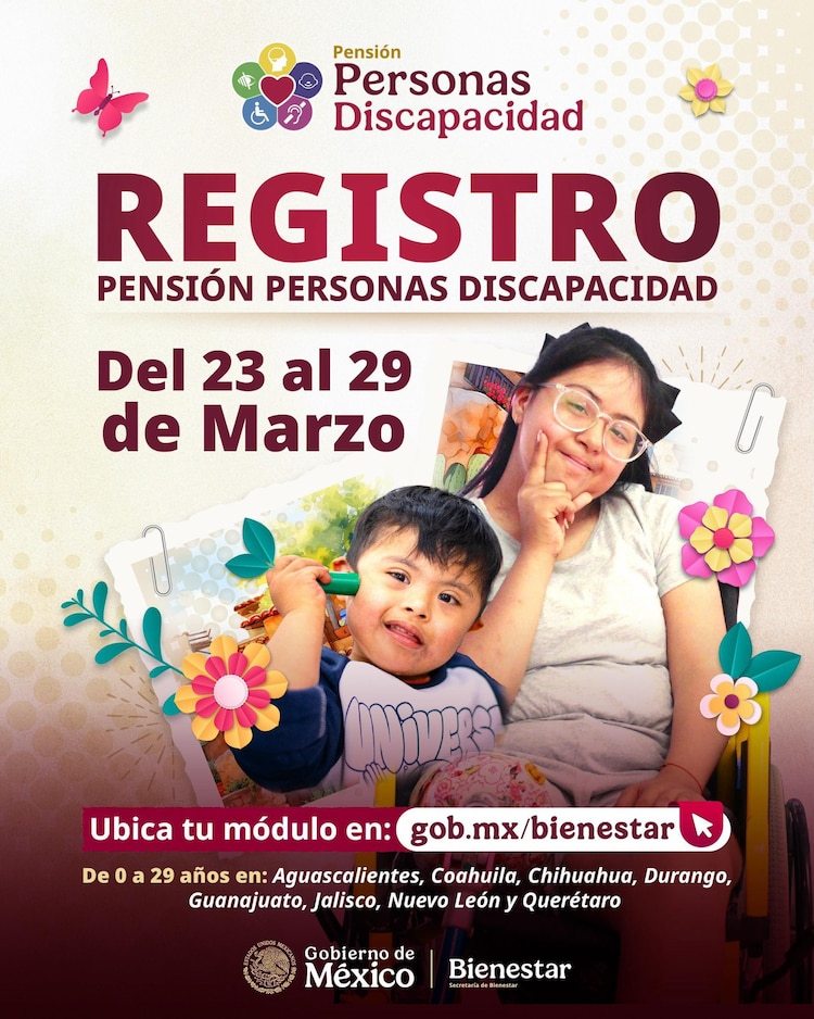 Registro de la Pensión para Personas con Discapacidad