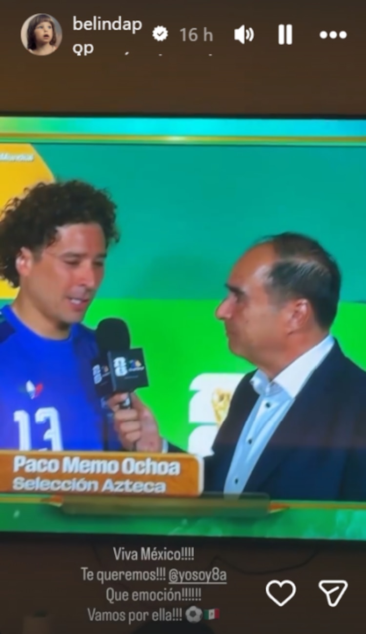 Belinda envía mensaje de apoyo a Guillermo Ochoa
