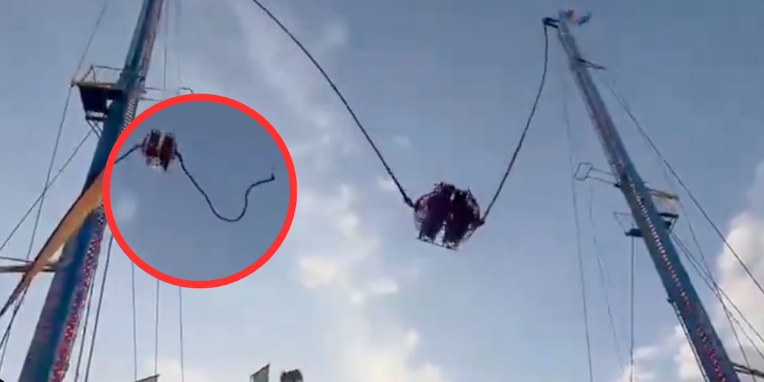 Accidente en atracción de feria en Sevilla