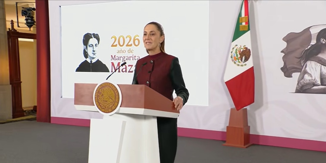 La Presidenta de México en conferencia de prensa.