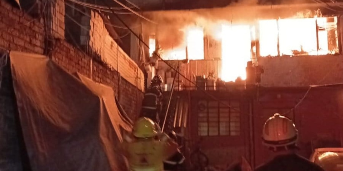 Incendio en inmueble de la alcaldía Magdalena Contreras.