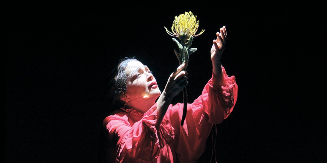 La artista durante su concierto en el Teatro Metropólitan, anoche.