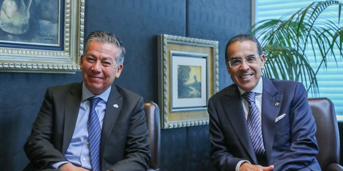 Tonatiuh Rodríguez (izq.), director general, y Alejandro Valenzuela, del consejo de administración.