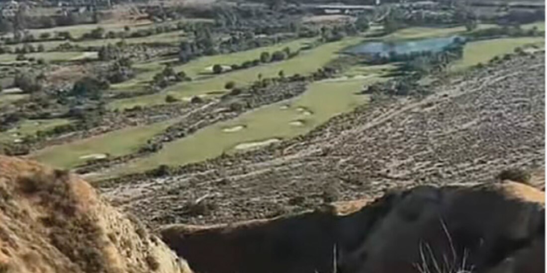 Imagen del video en redes sociales de la supuesta ruta que siguió Rafael López para llegar a San Diego, California.