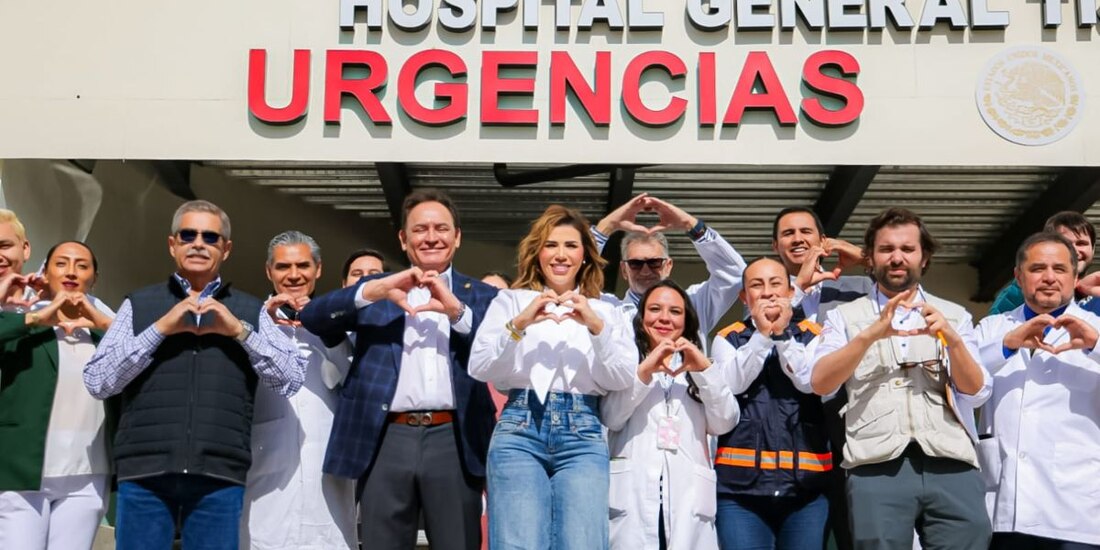 Marina del Pilar inaugura Hospital Zona Este en Tijuana, Baja California.