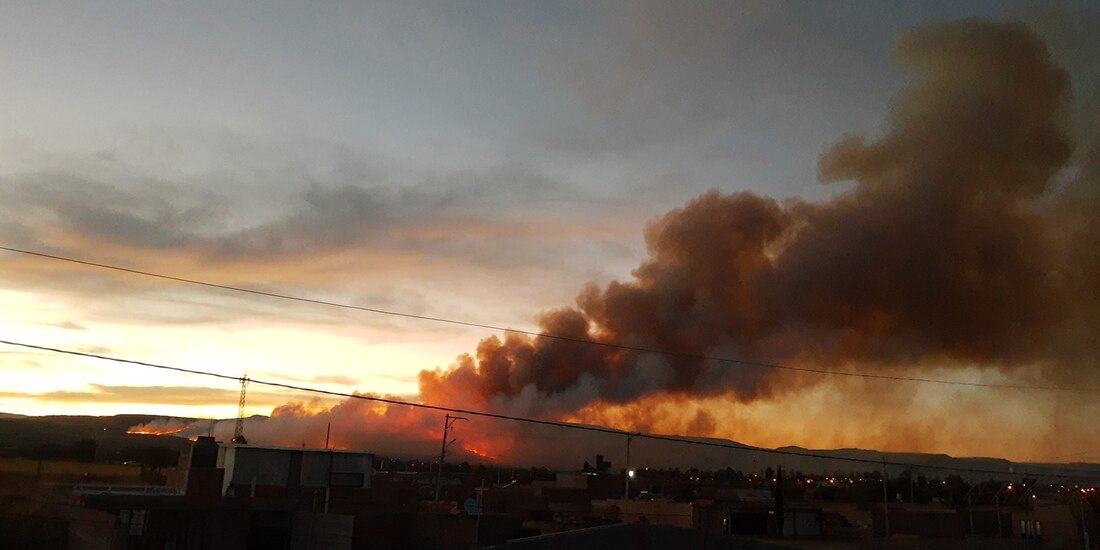A través de redes sociales se compartieron imágenes de un incendio en Aguascalientes.