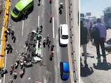 Vuelca microbús sobre la México - Pachuca, a la altura de Tlalnepantla, Edomex; hay 14 heridos.