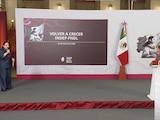 Funcionaria federal en Palacio Nacional.