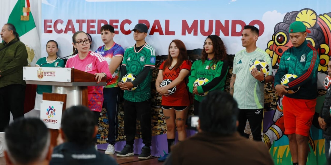 Ambiente futbolista en Ecatepec.