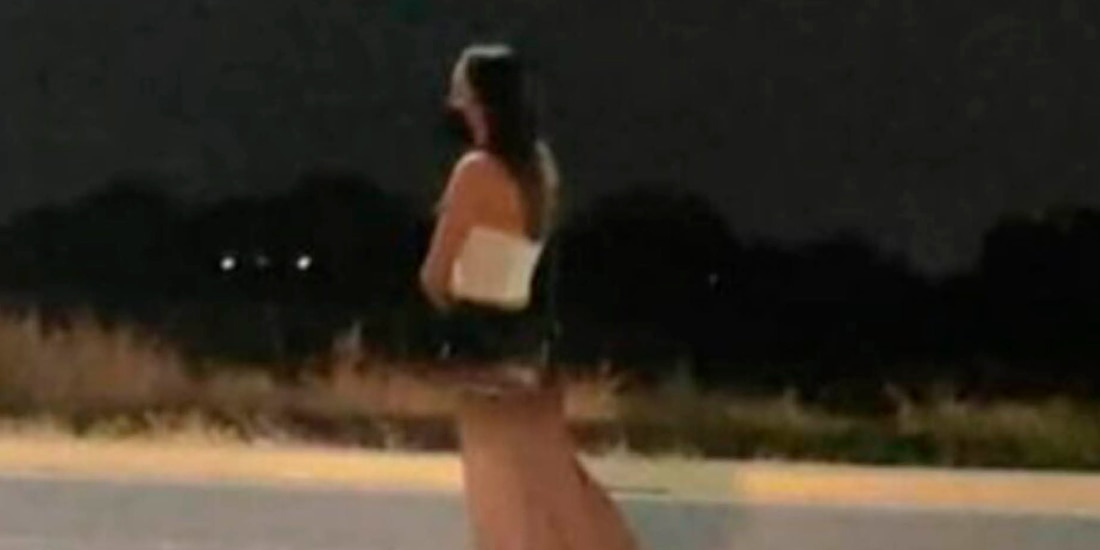 Última foto tomada a Debanhi Escobar en la autopista Monterrey-Nuevo Laredo, el pasado 9 de abril.