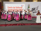 Niños que se presentarán en este Festival estuvieron este viernes en Palacio Nacional.