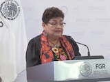 La Fiscal en conferencia de prensa.