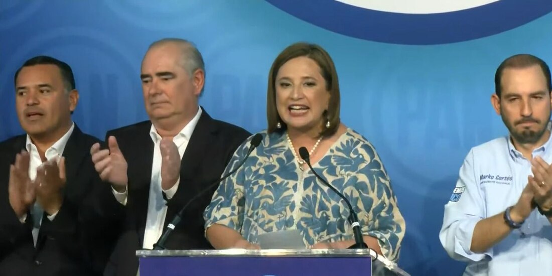 Xóchitl Gálvez este miércoles 8 de noviembre.