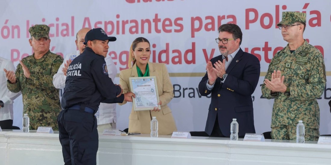 Evelyn Salgado fortalece a la Policía Estatal con más de 98 mdp de inversión.