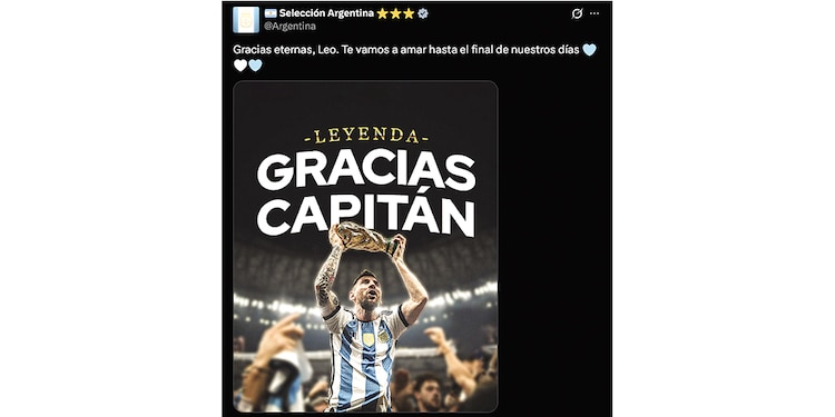 Aspectos del adiós de Leo Messi de la selección argentina
