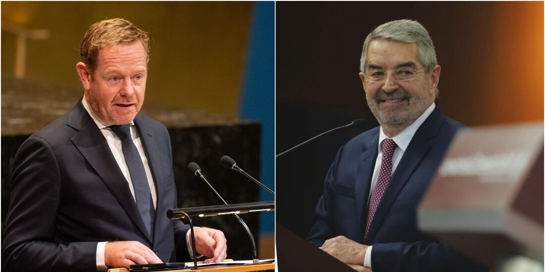 Juan Ramón de la Fuente, a la derecha; David van Weel, a la izquierda.