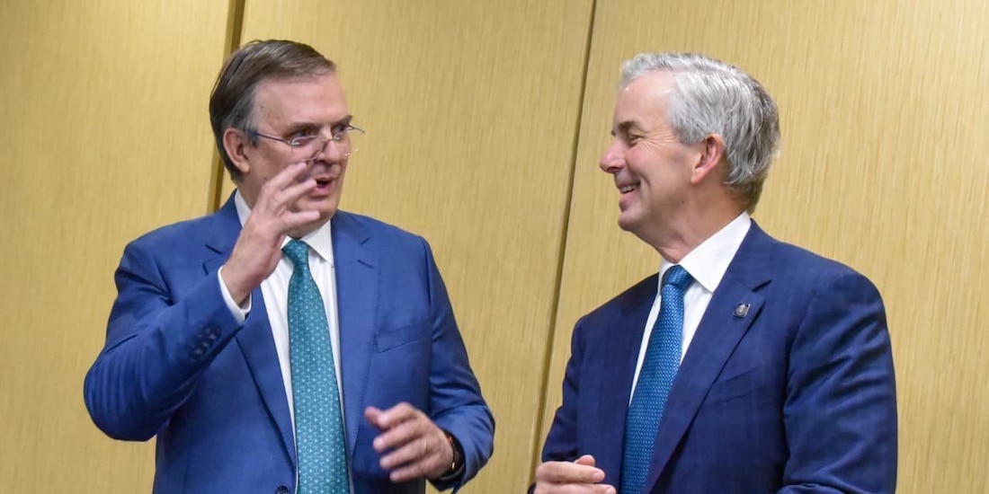 Marcelo Ebrard se reúne con Jeff Goettman, de la USTR; encuentro concluye primera ronda de negociaciones con EU rumbo a revisión del T-MEC.