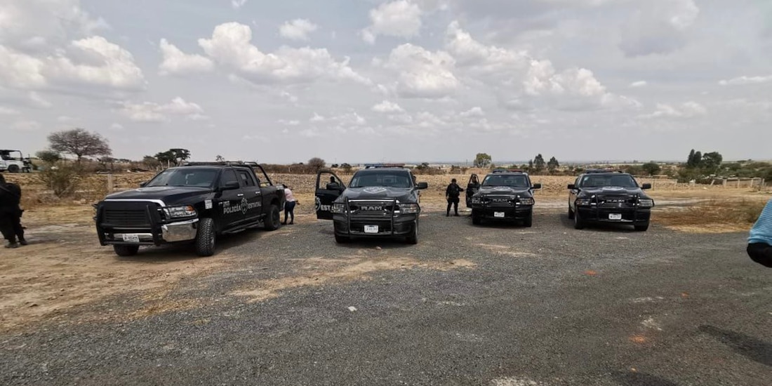 Elementos de seguridad en Teocaltiche, ayer.