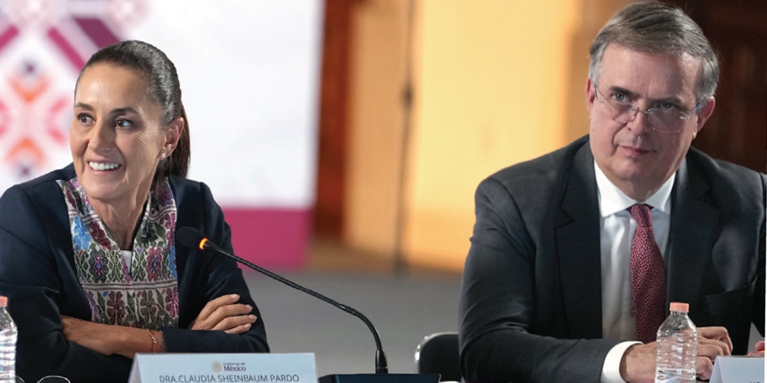 SHEINBAUM y Ebrard, ayer
