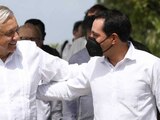 El gobernador, Mauricio Vila Dosal, sostuvo un encuentro esta mañana con el Presidente Andrés Manuel López Obrador para dar seguimiento a la construcción del tramo 3 Calkiní-Izamal del proyecto del Tren Maya,