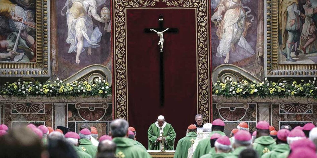 Religiosos durante un seminario contra el abuso sexual, en febrero de 2019.