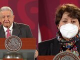 AMLO aplaude que Delfina Gómez sea candidata al Edomex