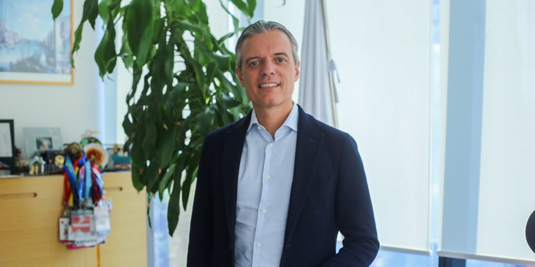 Giovanni Lepri, representante de ACNUR, en entrevista con La Razón, el viernes.