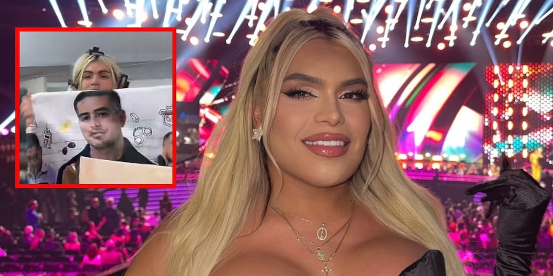 Wendy Guevara presume cobija con la imagen de Omar García Harfuch