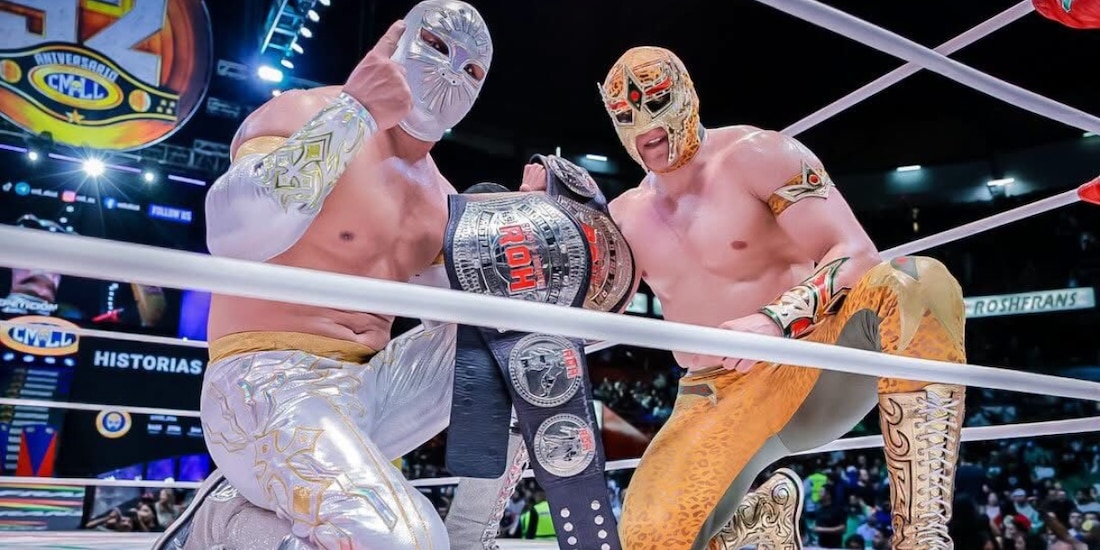 Místico y Máscara Dorada defenderán su Campeonato de Parejas de Ring of Honor.