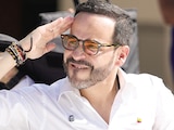 El DERECHISTA Abelardo de la Espriella, ayer, tras emitir su voto.